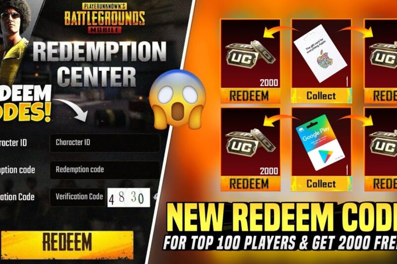 Free PUBG UC Redeem Code – Free UC PUBG (100% Working Methods)